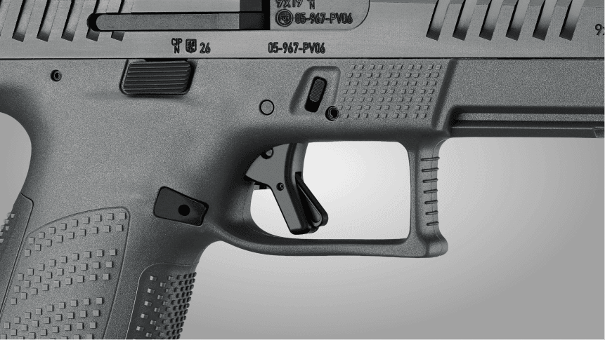 Smooth trigger travel with a short reset